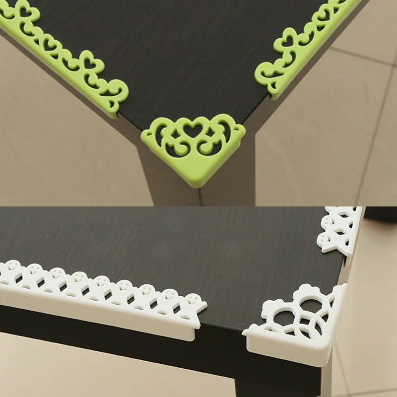 4Pcs Baby Safe Corner Protector Hollow Out Flower Pattern Soft Kids Table Desk Corner Guard Children Edge Guards