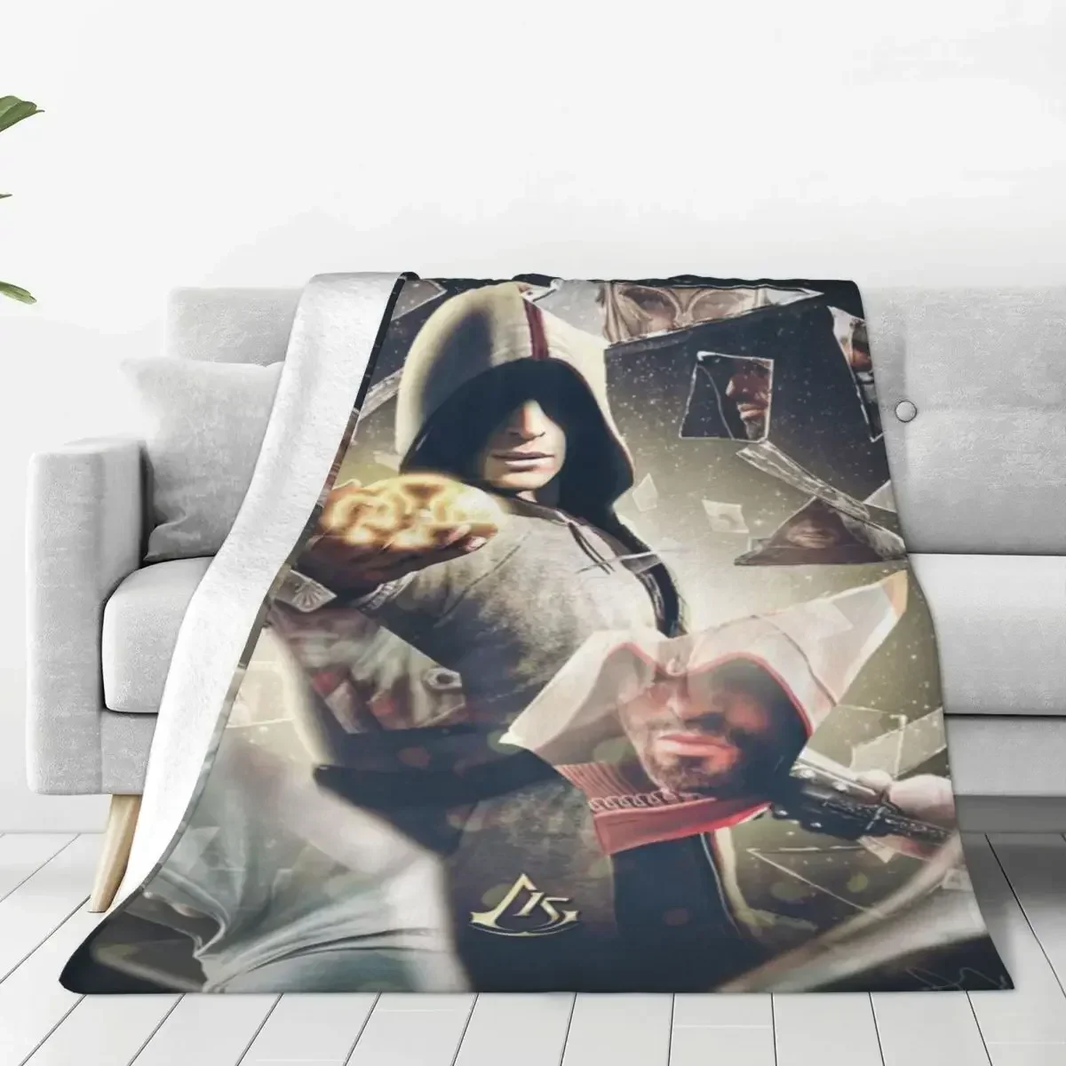 

Assassins Baby Blanket Sofa Cover Flannel Spring Autumn Collage Breathable Soft Throw Blanket for Sofa Travel Rug Piece