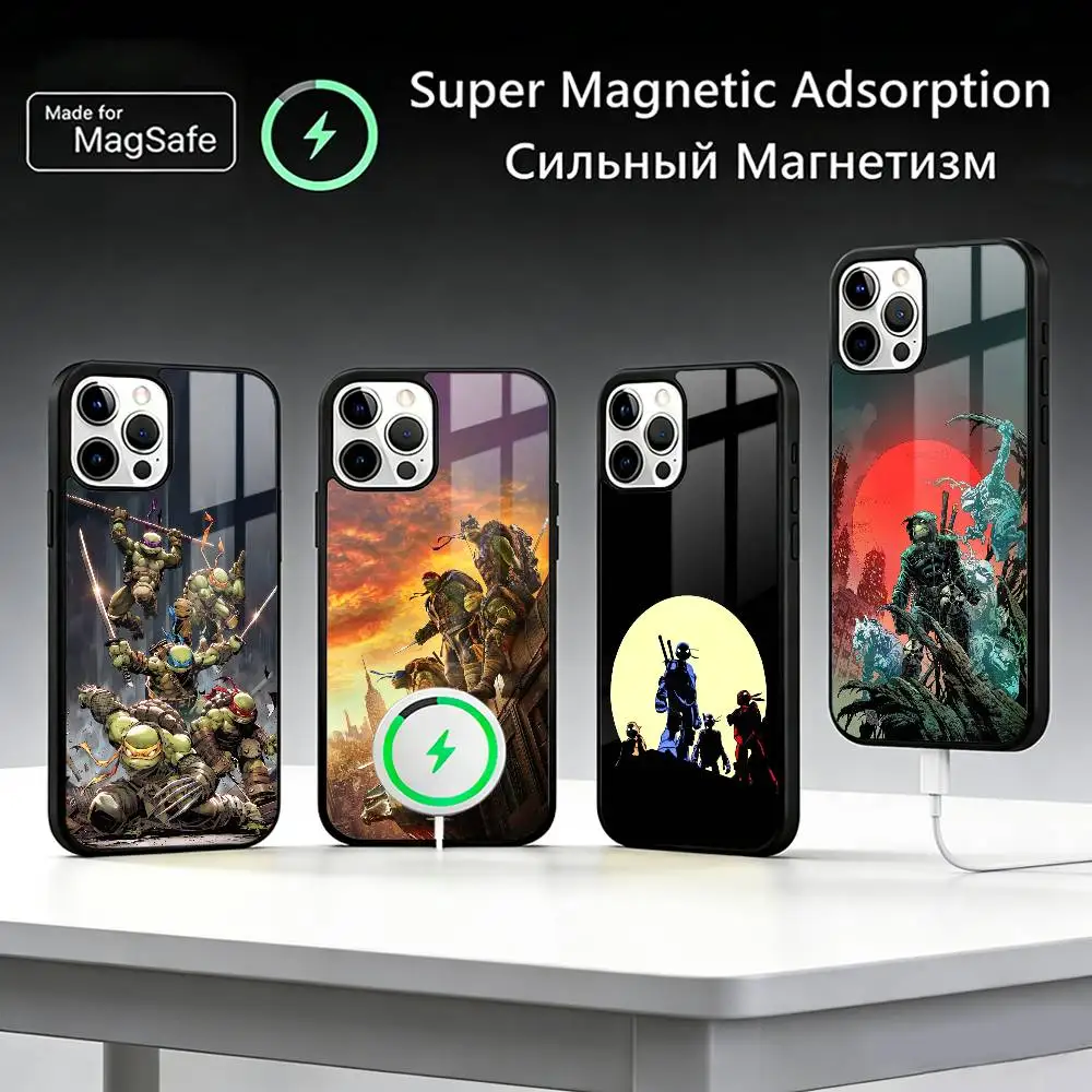 

T-Teenage M-Mutant N-Ninja T-Turtles Phone Case For iPhone17,16,15,14,13,12,11 Plus,Pro Max, New Magnetic Wireless Charging
