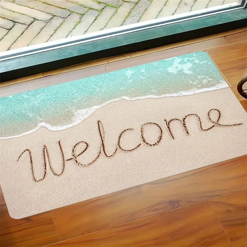 Durable Welcome Doormat Indoor Outdoor Entrance Mat Welcome Mat Bath Mat Suitable for Living Room Kitchen Bedroom Kitchen Carpet