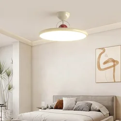 Plafonnier LED Nordique en Fer Crème Volant, Lampes pour Salon, Chambre à Coucher, Salle d'Étude, Couloir, Nik, Décoratif, Shoautomated