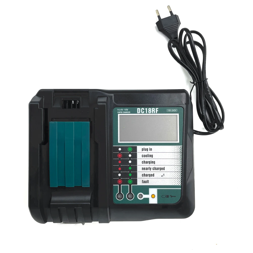 Acheter Dc18rc pour chargeur Makita pour Makita 18v 14.4v chargeur de batterie Bl1830 Bl1850 Bl1860 Bl1430 Bl1440 Bl1815 3a Dc18ra Dc18rd Dc18rt