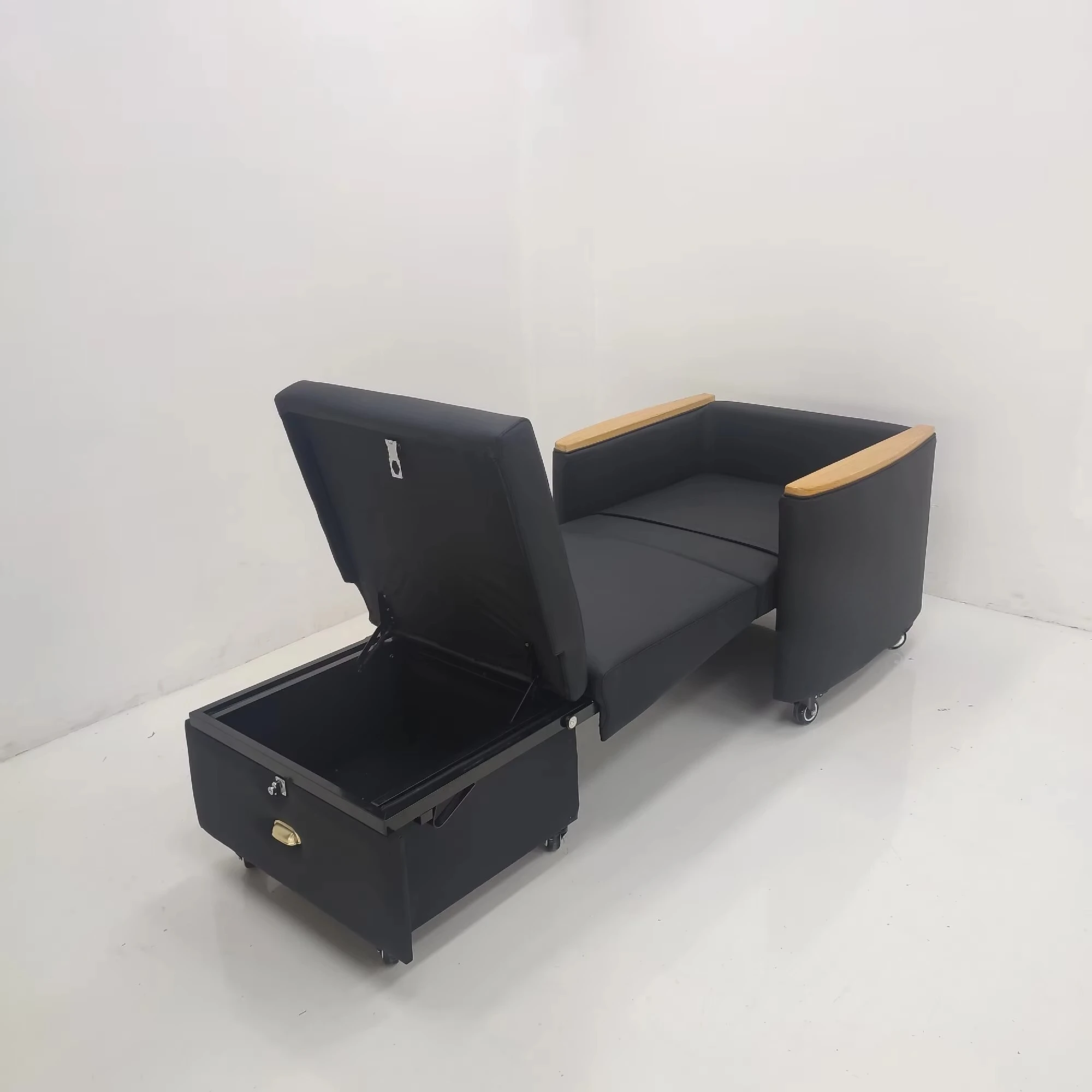 Wholesale Medical Sleeper Sofa  for Caregivers  Hospital  Convertible Chair Foldable Office Single Sofa  with Lock  Manufacturer