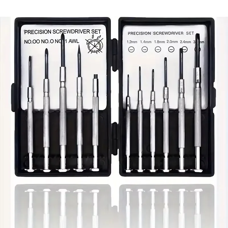 

Набор магнитных отверток 11 в 1, прецизионные мини-часовщики для мобильных телефонов, очки, электроника, игрушки, компьютерные часы, ювелирные изделия