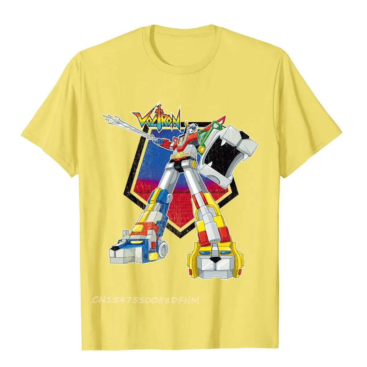 Europe Legendary Voltron Blazing Sword Seth Top T-Shirts Tops T Shirt For Men Funny Cotton Beach T Shirt