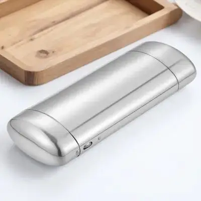 حافظة نظارة شمسية من الألومنيوم، منظم نظارات معدني، حاوية واقية صلبة للسفر لنظارات القراءة الشمسية والخدش