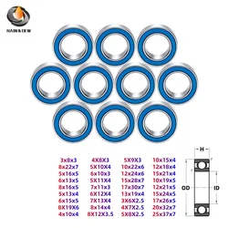 10PCS MR105RS 5X10X4mm Miniature Ball Bearing ABEC-7 608RS 625RS 6700RS 6701RS 6702RS 686RS 688RS MR115RS MR128RS For RC Motor