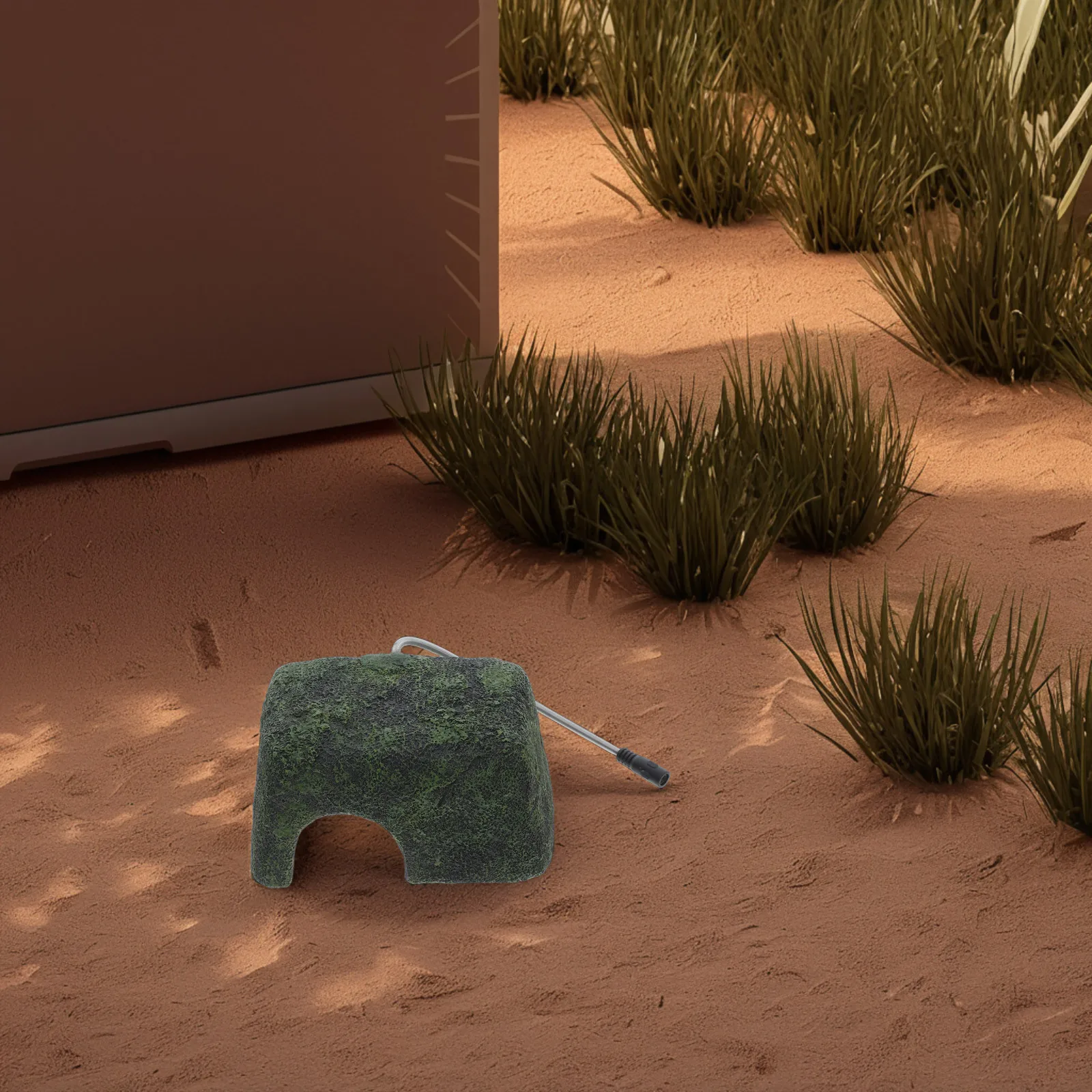 

Heated Reptile Cave Small Heated Shelter Resin Rock Hide Reptile Heating Rock Tank Cave Decor Turtle Hide, Dragon Tank Hideout