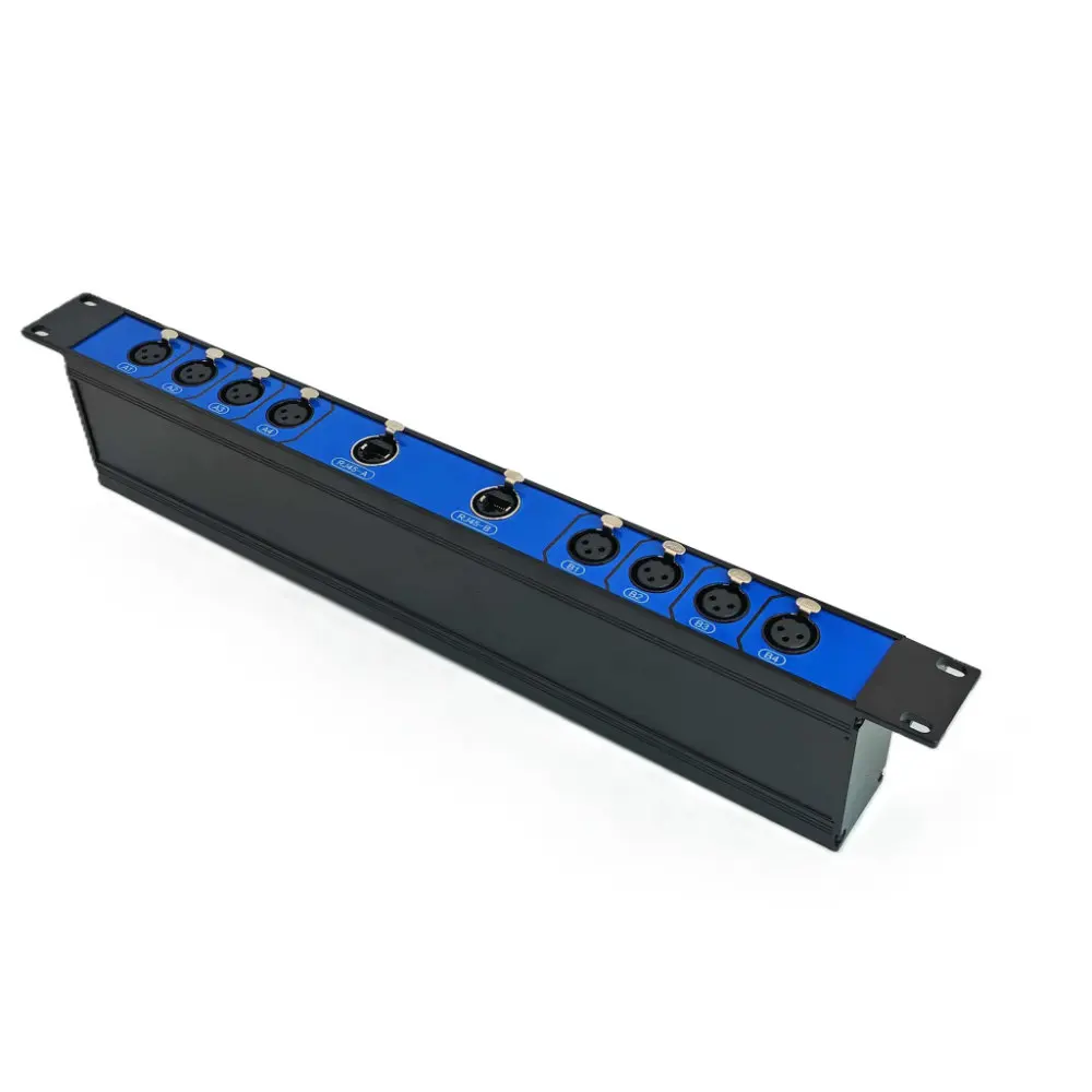 Rack Form Factor Ethernet Cables Adaptors Box with Integrated Composite Signal Desig 1U 19-inch n for Efficient Signal Routing