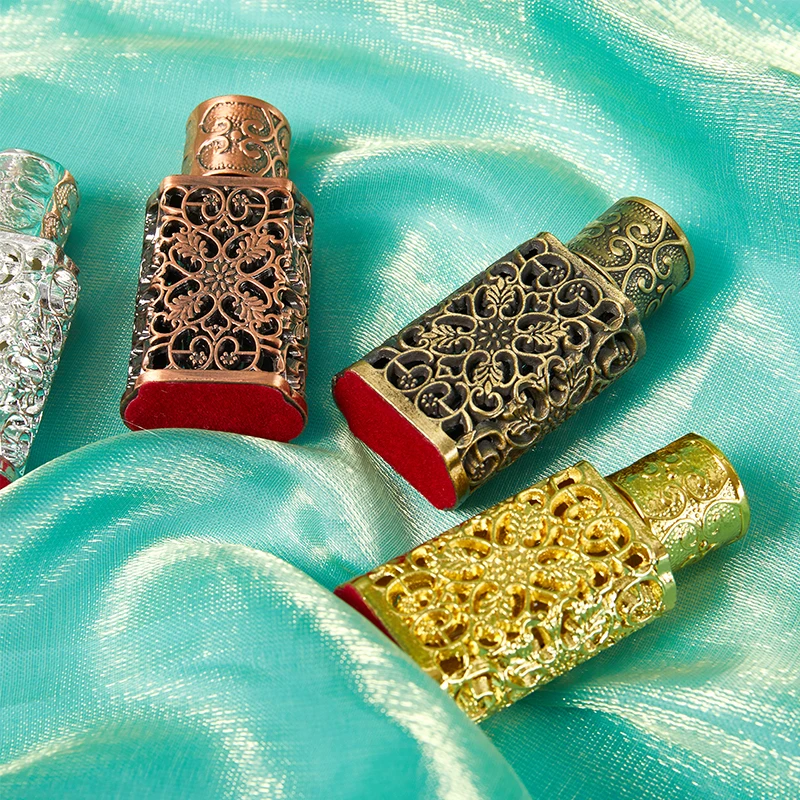 1Pc 3ml Mini Antiqued Perfume Refillable Bottle Arab Style Essential Oils Atomizer Perfume Spray Bottle