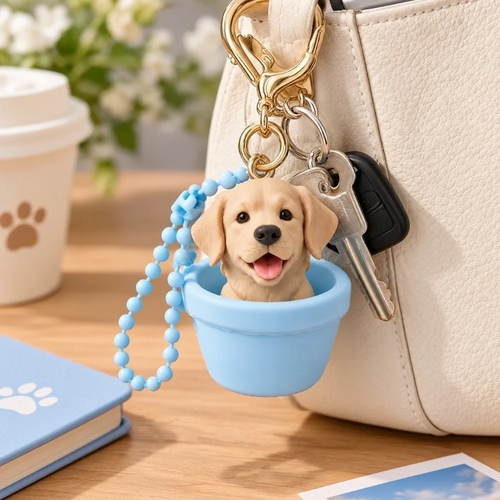 3D Printed Keycap Clicker Pendant Funny Creative Keyboard Fidgets Key Ring Dog Button Press Key Chain Finger Clicking