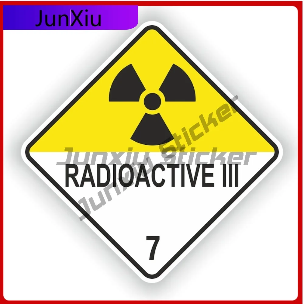 

Radioactive Iii Warning Square Stickers Cars Decals Car Scratch Cover With Sticker Custom Decals Personalized V125 Motorcycle