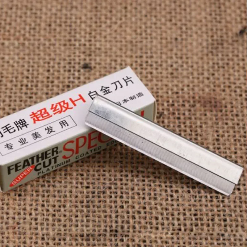 10Pcs/Pack Safe Sharp Threading Stainless Steel Knife Eyebrow Trimmer Eyebrow Razor Cosmetic Tool