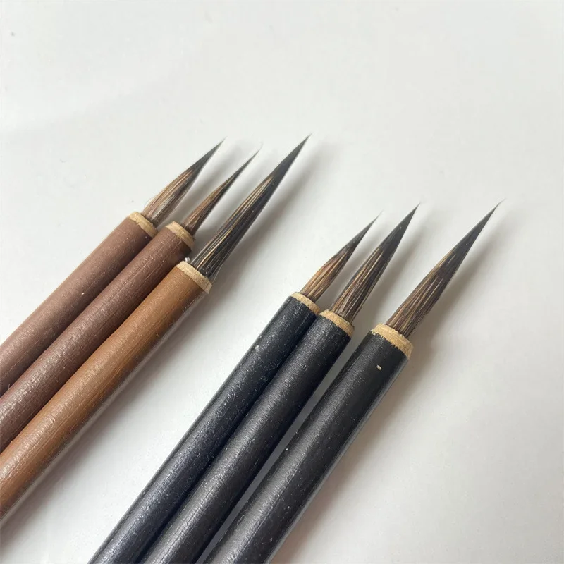 3pcs/set Weasel Hair Hook Line Fine Paint Brush Chinese Calligraphy Brush Pen Paint Brush Art Stationary Oil Painting Brush