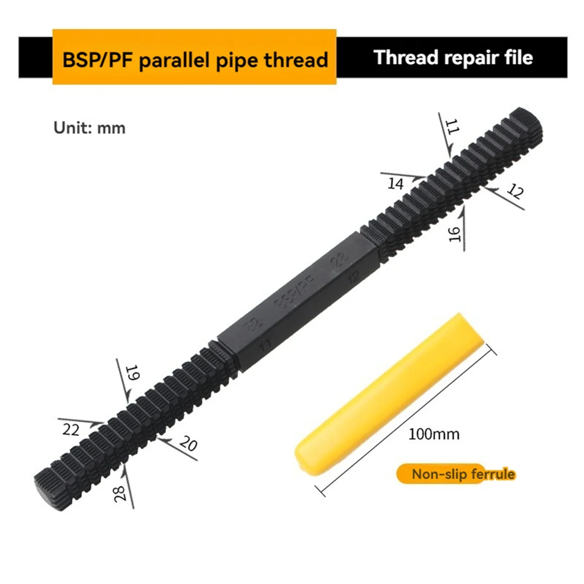 Hot sale 4PCS Thread Repair Tool Portable Thread Restoring File for Studs Pipe Screws for /PF SAE/UN /BSF Metric