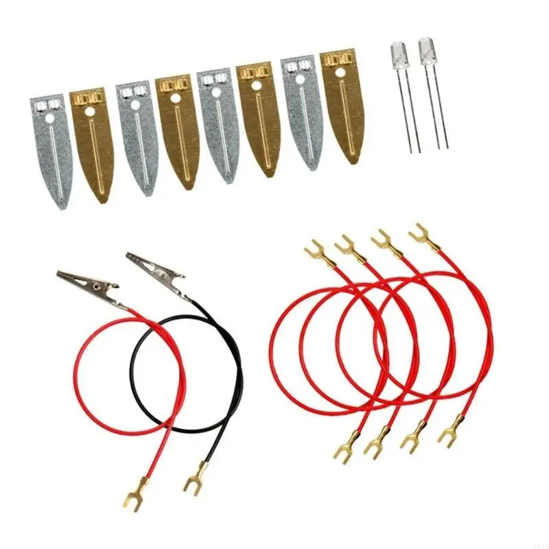 Эксперимент G8TA Fruit Power Experiment устанавливает набор батареи фруктовых аккумуляторов