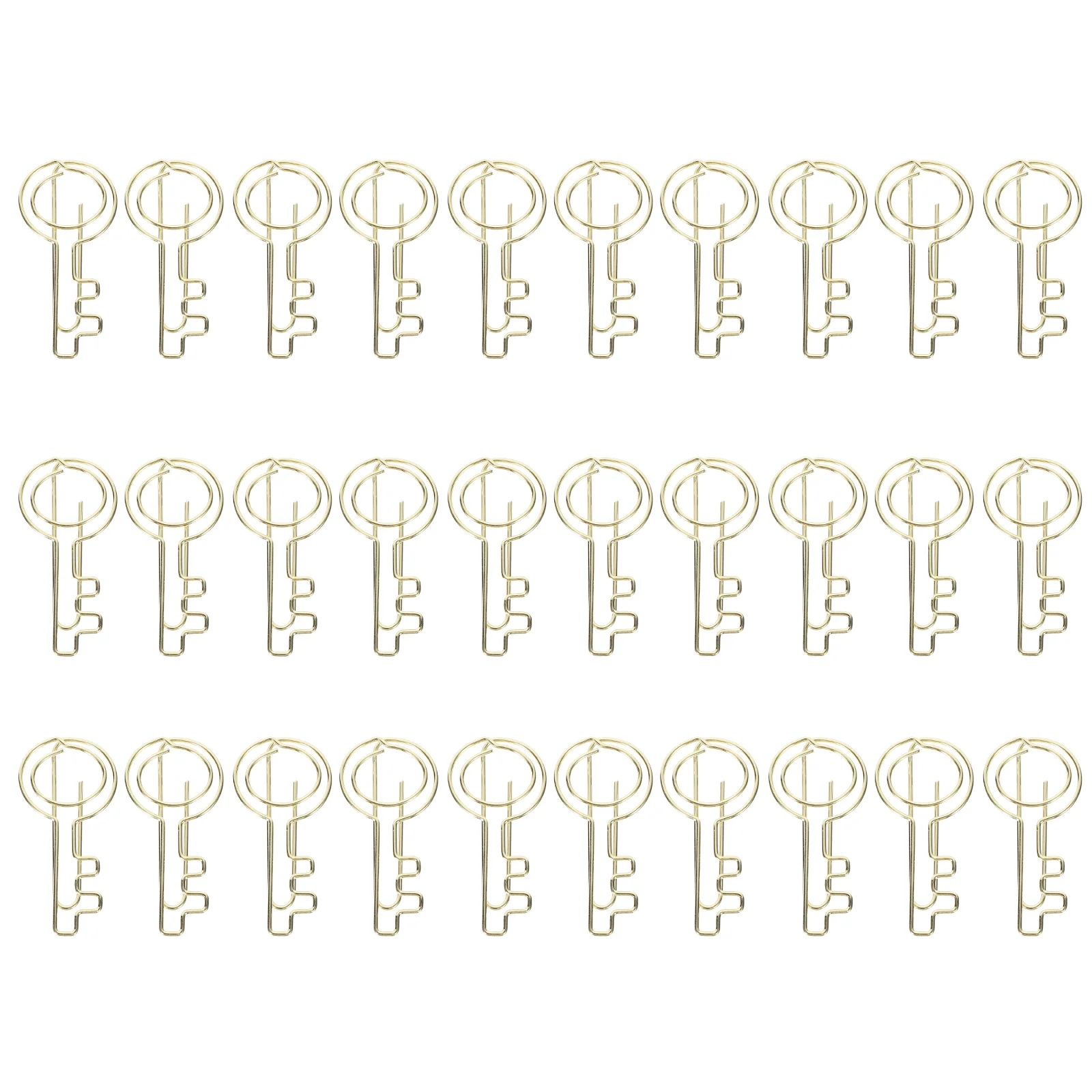 Plating Paper Clips Mini Paper Clips Office Document Paper Clips 30Pcs Cute Key Paper Clips Multi use Paper Clips