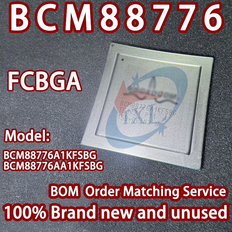 Import-Broadcom 100% Brand New BCM88776A1KFSBG BCM88776AA1KFSBG StrataXGS Helix 4 Ethernet Switch IC Chip FCBGA