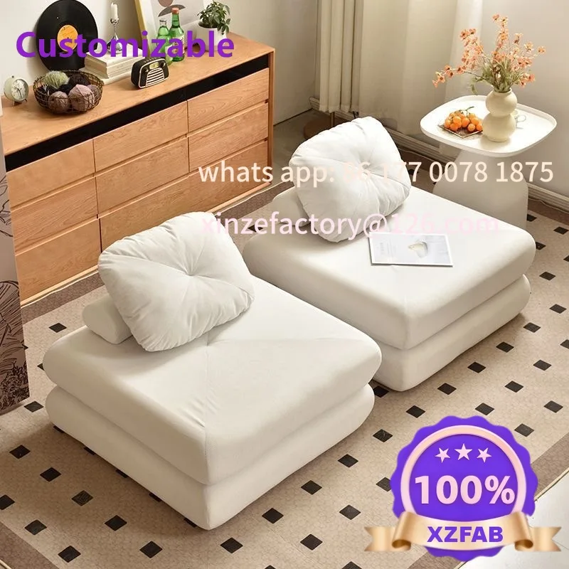 Anpassbares Tofu-Sofa, Einzelbett, für kleine Wohnungen, bequemes Tatami-Wohnzimmer, abnehmbar und waschbar