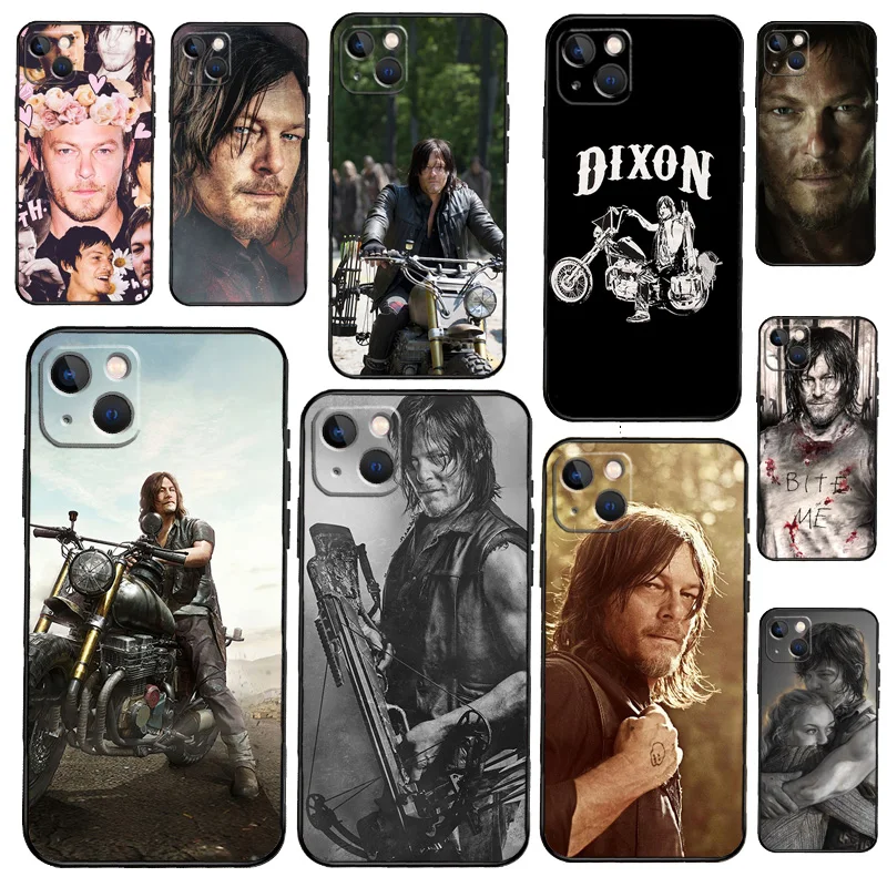 Daryl Walking Dead Case For iPhone 13 11 12 14 15 16 Pro Max XR XS X Plus 13 Mini Bumper Cover Capa