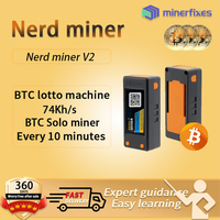 BTC NerdMiner V2 78khs Hashrate With Latest Firmware with shell With Tutorial Bitcoin Lotto machine Nerd Miner V2