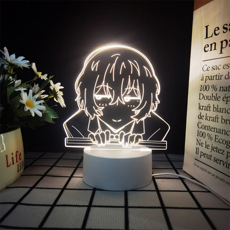 2025 Luz nocturna de perro salvaje gigante literario Zhongyuan Zhongye Lámpara de escritorio pequeña para dormitorio, decoración de escritorio, regalo para niños y niñas