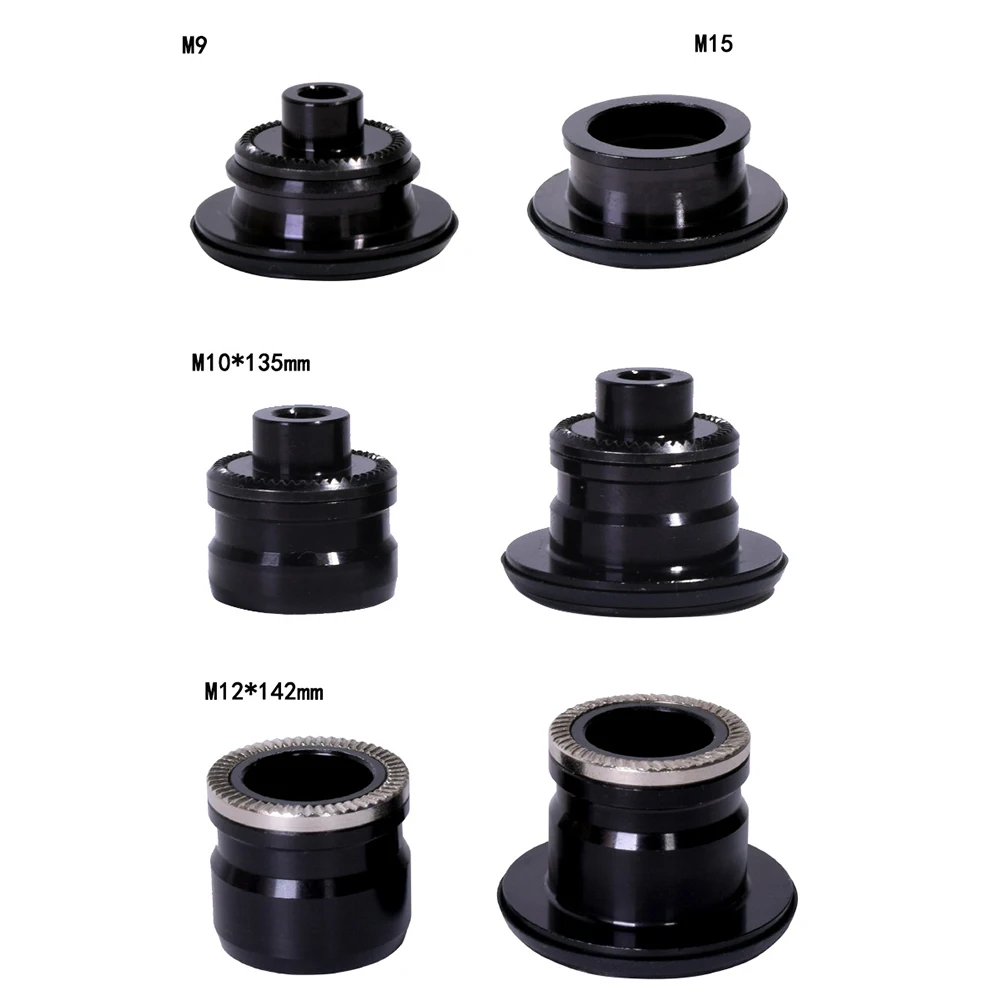 1 paar MTB Fahrrad Hub QR Quick Release Steckachse Adapter Konverter Ende Caps 9-15/10-12 Aluminium legierung Radfahren Zubehör