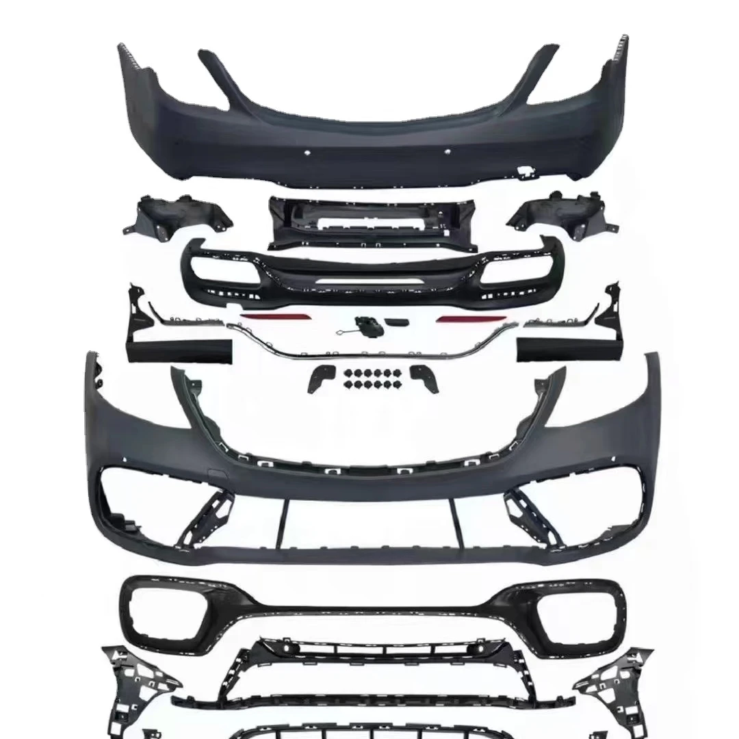 

Car Body Kit for Mercedes Benz S-Class W222 2014-2020 Modified S63 Full Set of Surround Kit, Front Bumper, Middle Grille