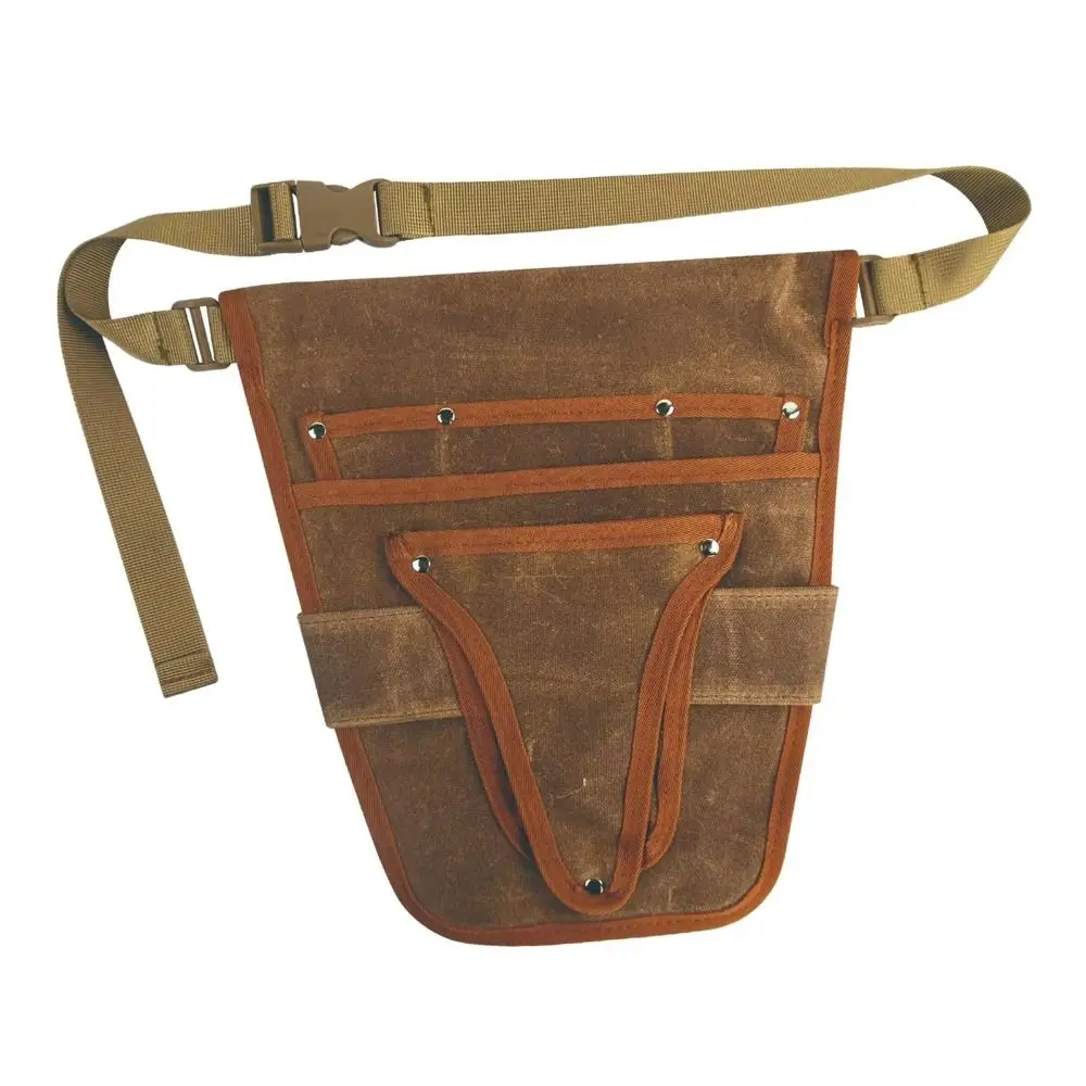 Adjustable Gardening Tools Belt Canvas Material Durable Utility Belt Multi Pocket Unisex Design Garden Waist Pouch Gardeners
