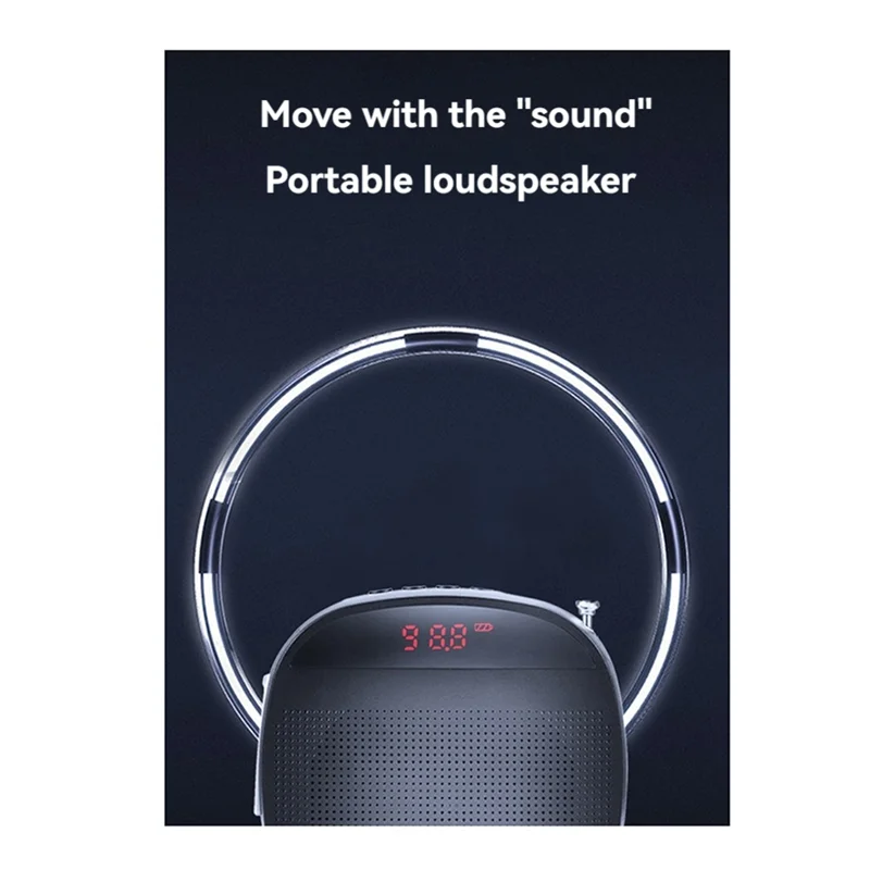 A14m amplificador de voz portátil com fio amplificadores de voz alto-falante rádio fm headworn microfone alto-falante para professores
