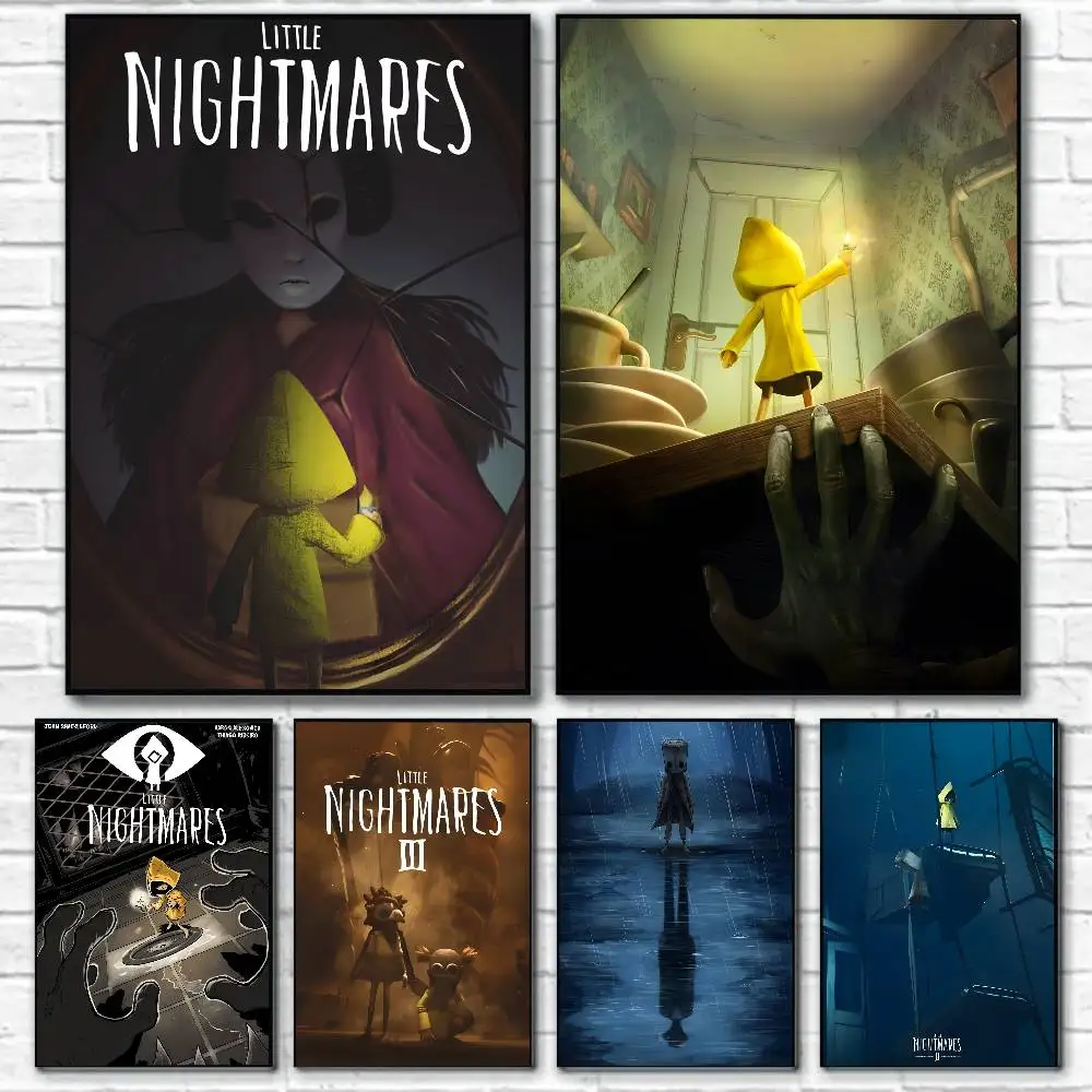 لعبة شعبية L-Little Nightmares ملصق قماش اللوحة المشارك مع المطبوعات غرفة نوم المنزل غرفة المعيشة الديكور هدية