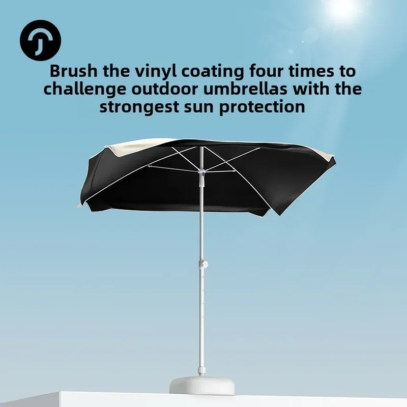 [Send sunshade curtain] Stall special umbrella Outdoor sun umbrella Camping sunshade portable trolley can be customized