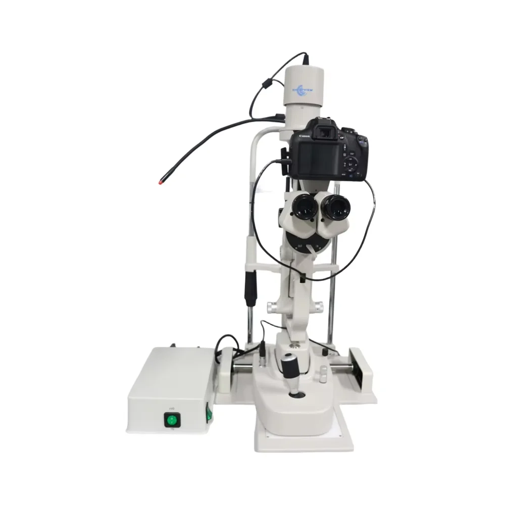 Instruments d'ophtalmologie de haute qualité, grossissement du Microscope à Fluorescence, lampe à fente numérique SL-880 avec garantie de 18 mois