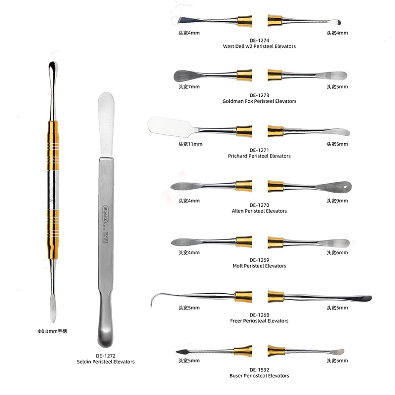 Oral Instrument Periosteal Separator Dental Tool Periodontal Ligament Stripper Implant Flap Device Material