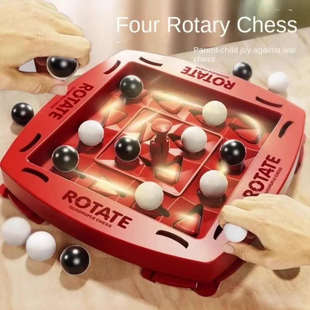 

Double player Logic Chess Track Game IQ Skill Development With Storage Bag Orbit Logic Board Game Black White Chess
