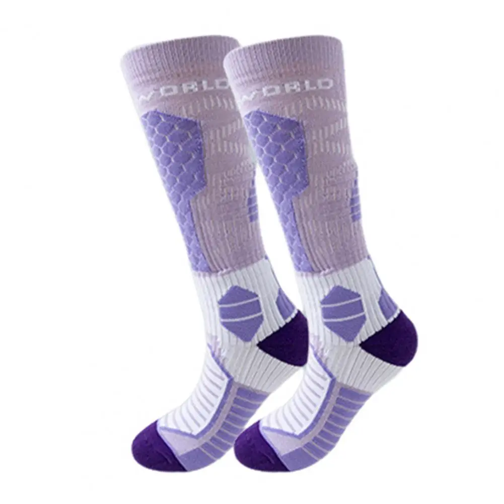 

Зимние лыжные носки для мужчин и женщин, теплые компрессионные спортивные носки, термоноски до колена для альпинизма, сноуборда, катания на лыжах 양말 Ножки