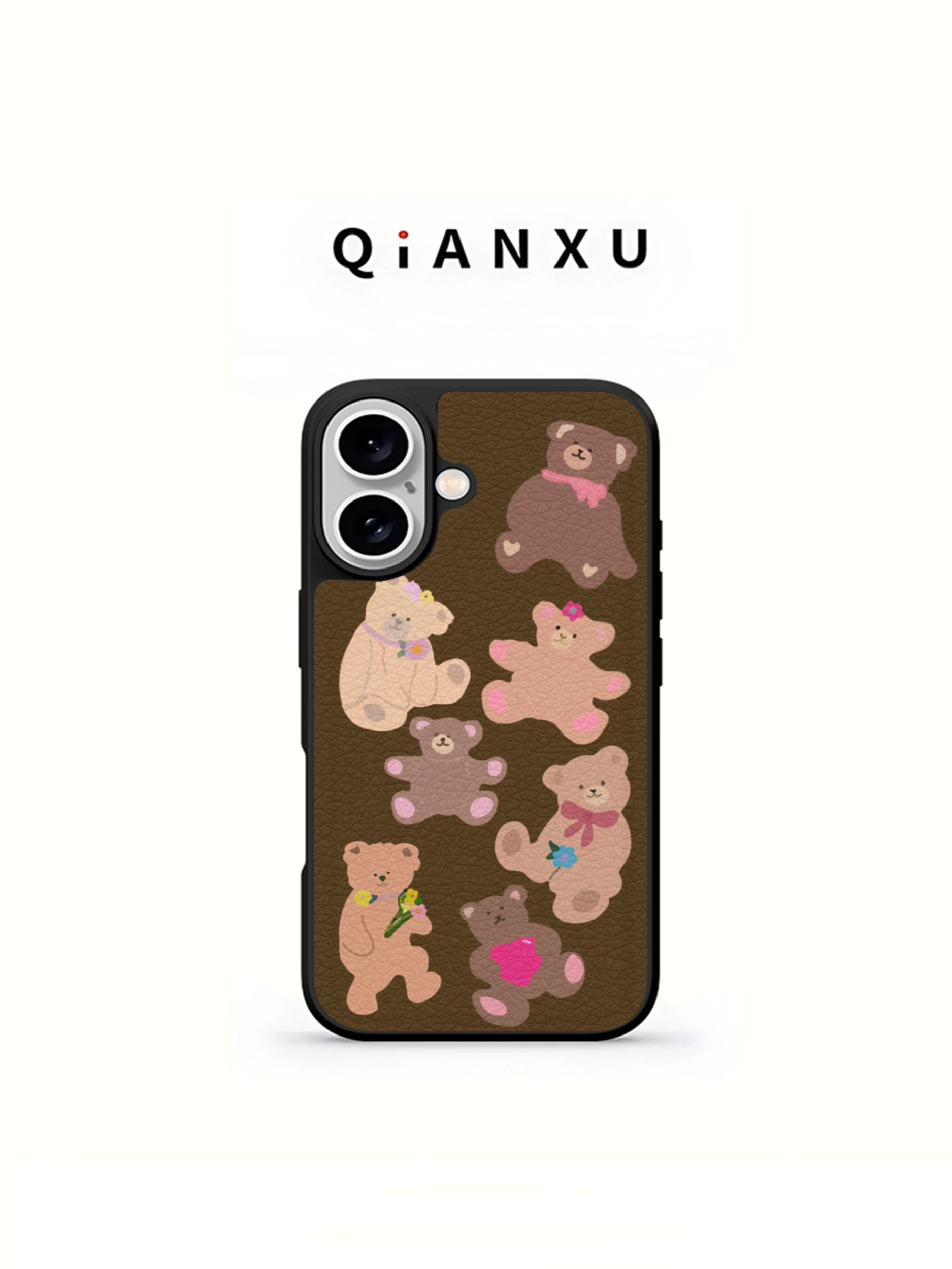 

Cute Bear Pattern Phone Case for 16 Women's Edition High Quality Protection Elegant Design 14 13 Cartoon plus iPh...