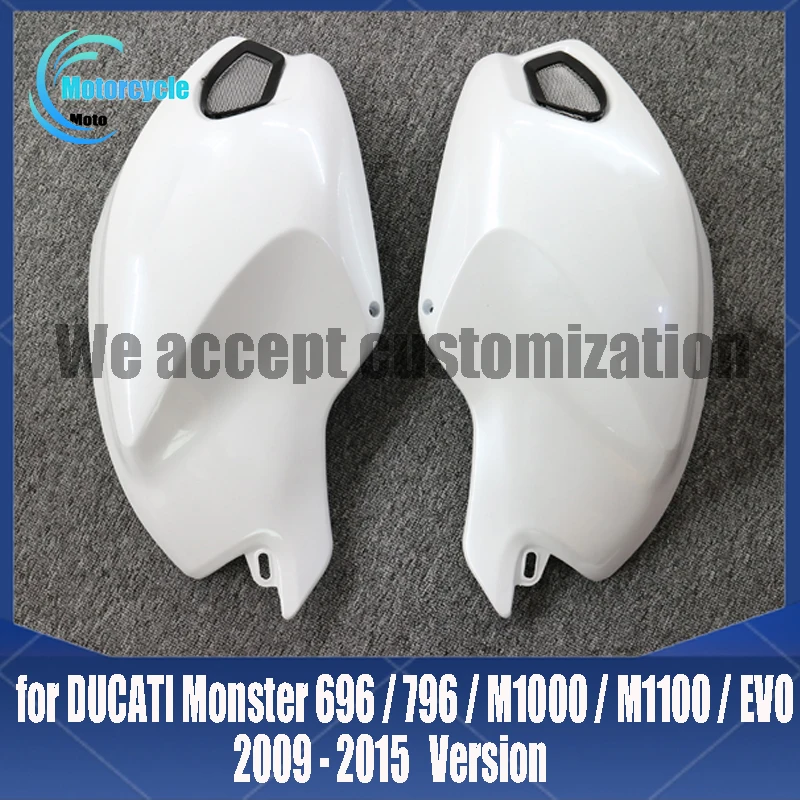 Motorcycle Left Right Side Tank Cover fairing For Ducati Monster 696 795 796 M 1100 1100S EVO 2009 2010 2011 2012 2013 2014 2015