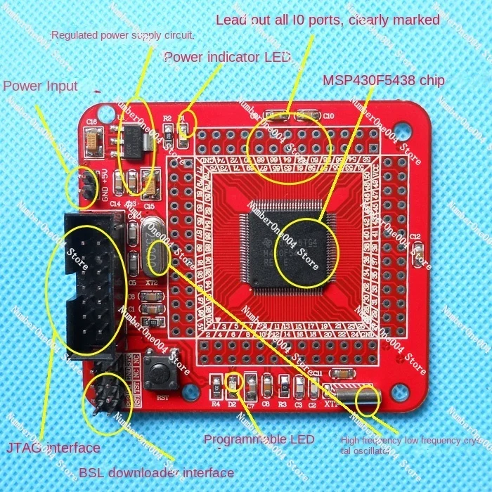 MSP430F5438 Microcontroller System BoardLearning BoardCore Boardevelopment BoardCompatible with MSP430f5438a