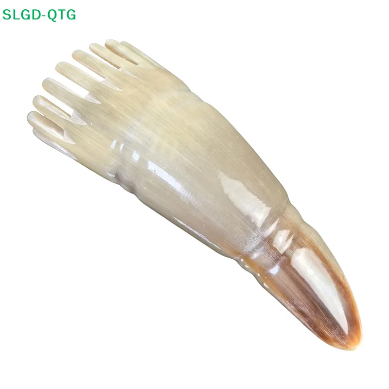 NEW Wide Tooth Massage Comb Scalp Brush Horn Combs Gua Soother Ergonomic Handle Detangle Hair Dandruff Removal Massager For Home