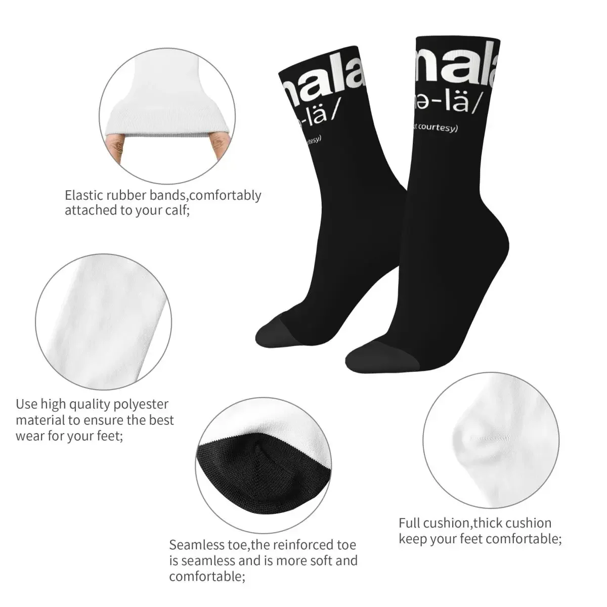 La Kamala Harris 2024 Election Design Theme Socks Accessories for Female Male Cozy Dress Socks