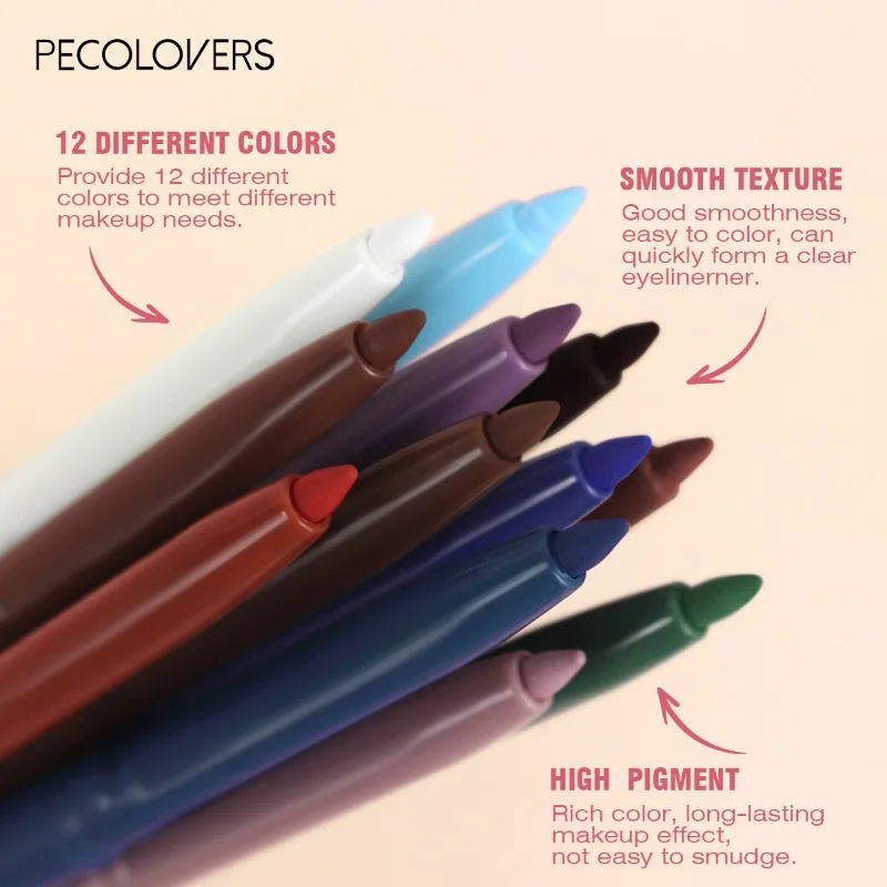 Eyeliner liquide noir vert à séchage rapide, longue durée, crayon imperméable pour les yeux, Eyeliner naturel, stylo liquide, outils cosmétiques