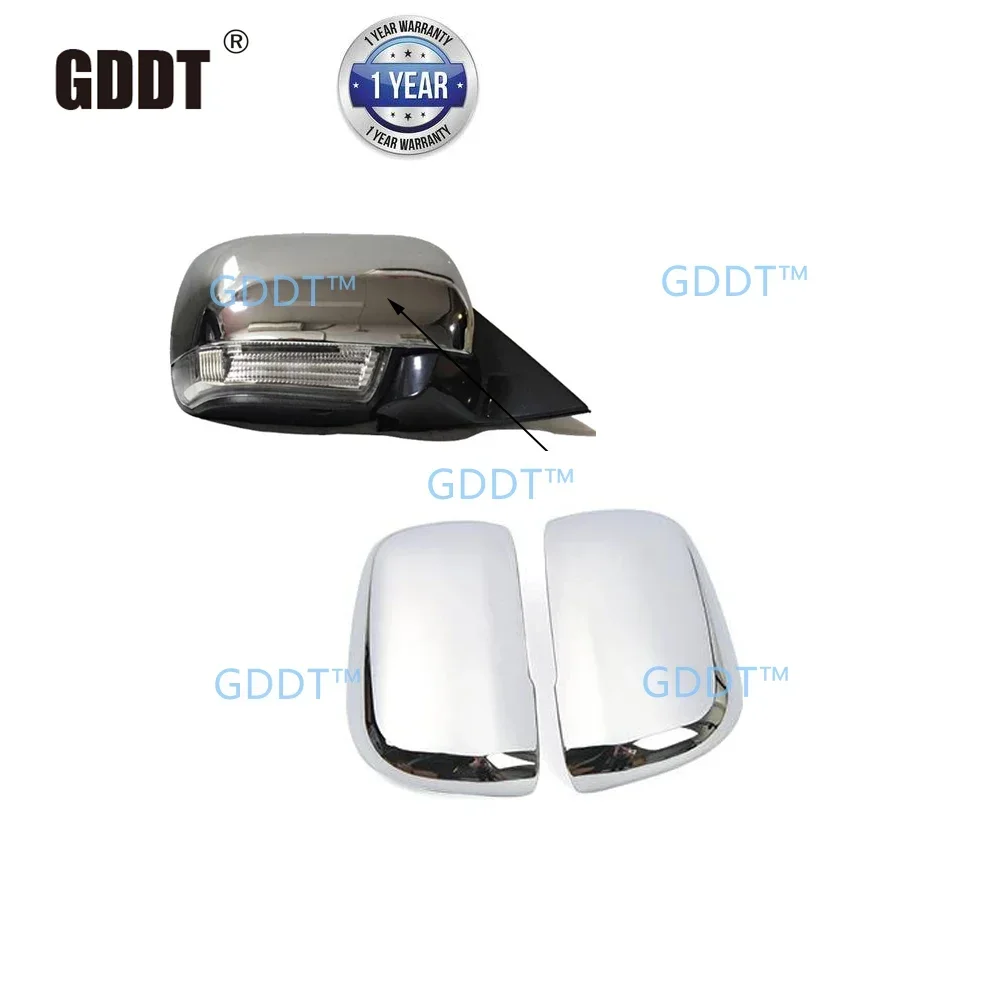 1 Pcs Chrome Side Mirror Cover for Pajero V90 7632A261 Board with Clips for Shogun V80 Door Mirror Out Choose L or R