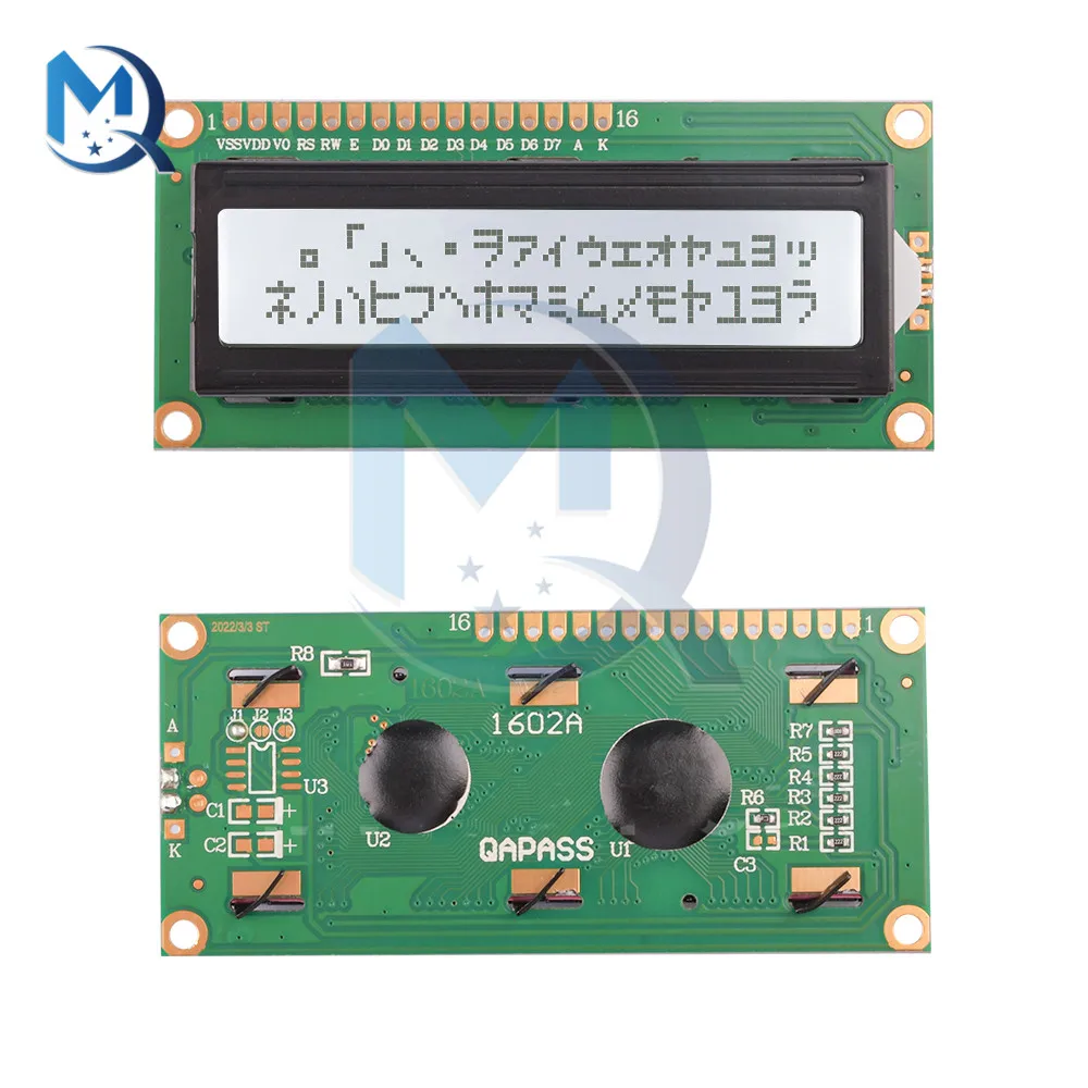 LCD1602 1602 LCD Module Blue / Yellow Green Screen Character LCD Display r3 Mega2560 IIC I2C Interface 5V for arduino