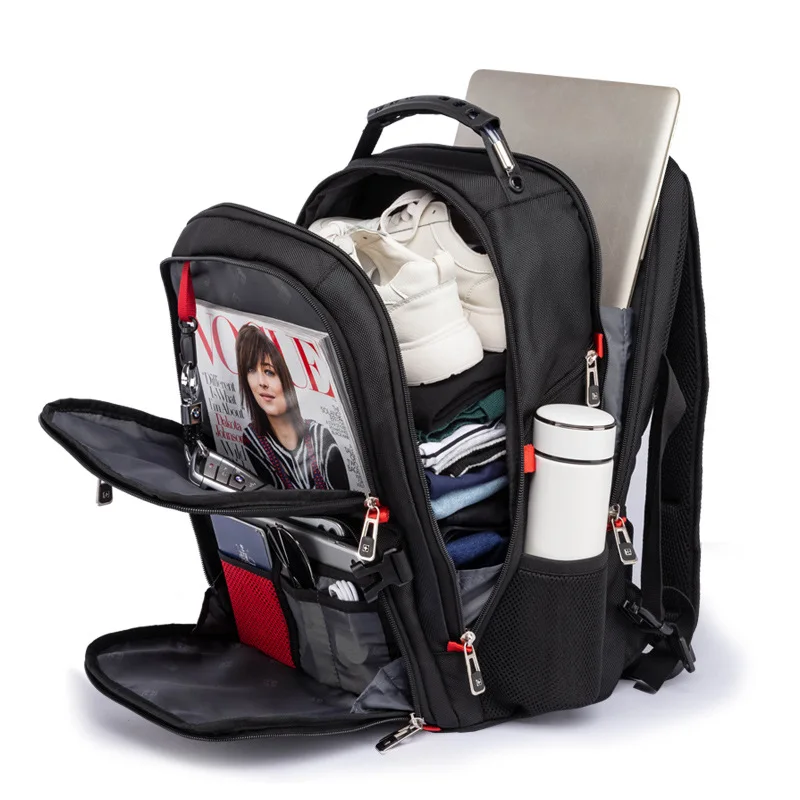 Waterproof Men's Backpack 15.6/17 Inch Laptop Backpacks School Travel Bags Swiss-style Large Capacity Business Bagpack Mochila