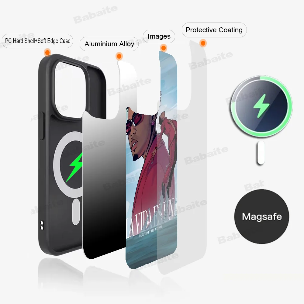 M-Myke T-Towers L-LALA Phone Case Magnetic Case For iPhone 16 14 13 12 11 15 Pro Max Plus For Magsafe Wireless Charge Cover