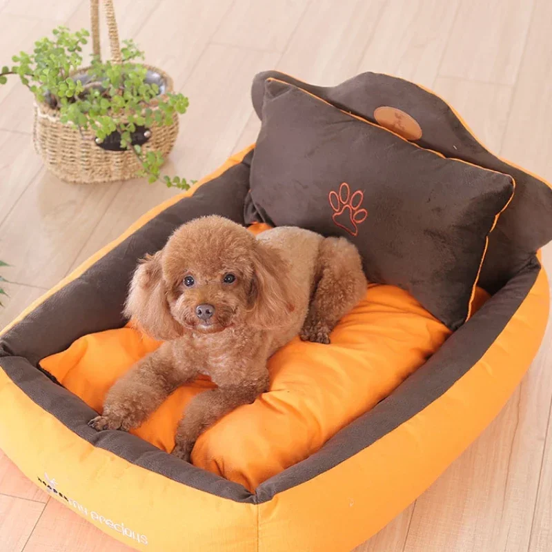 

Kennel Pet Mattress Small Dog Teddy Corgi Cat Nest Removable and Washable Winter Warm Large Dog Bite-Resistant Supplies