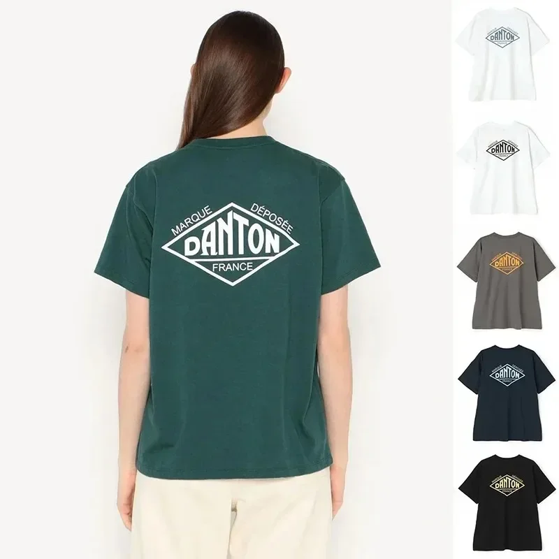 

Japanese Luxury Brand Cotton Letter Print Couple Plus Size T-shirt Summer Harajuku Men's/women's Short-sleeved T-shirt