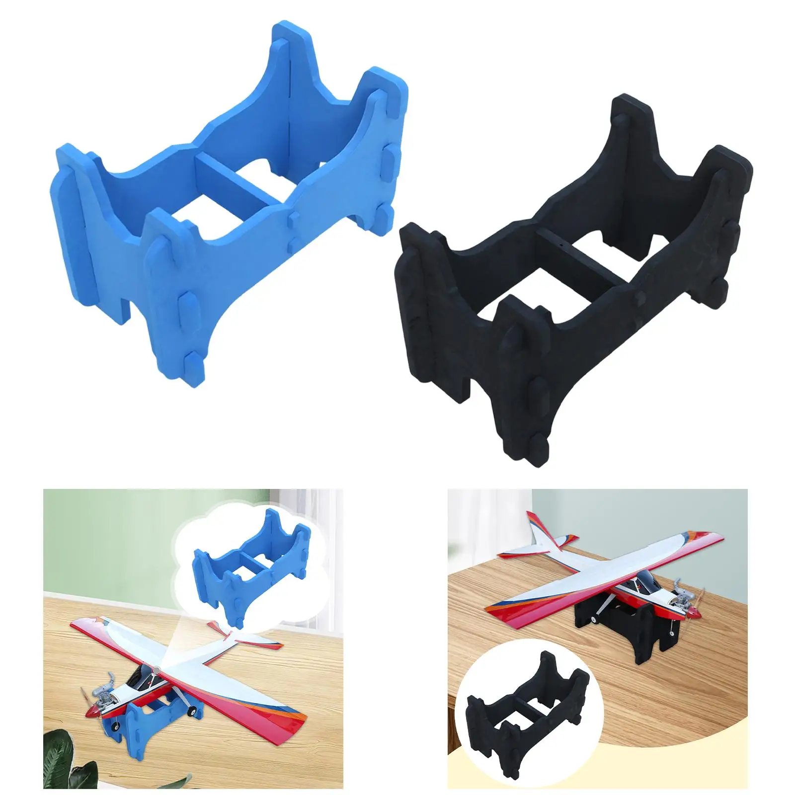 RC Aircraft Foam Stand Accessories Support Supplies Repair Parts Easy to Install Airplane Stand Aircraft Bracket