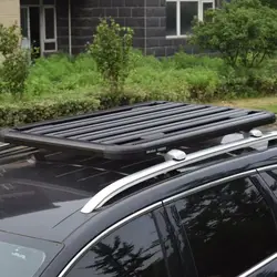 Universal roof cargo platform, metal roof luggage rack, outdoor cargo platform, aluminum alloy material crossbar